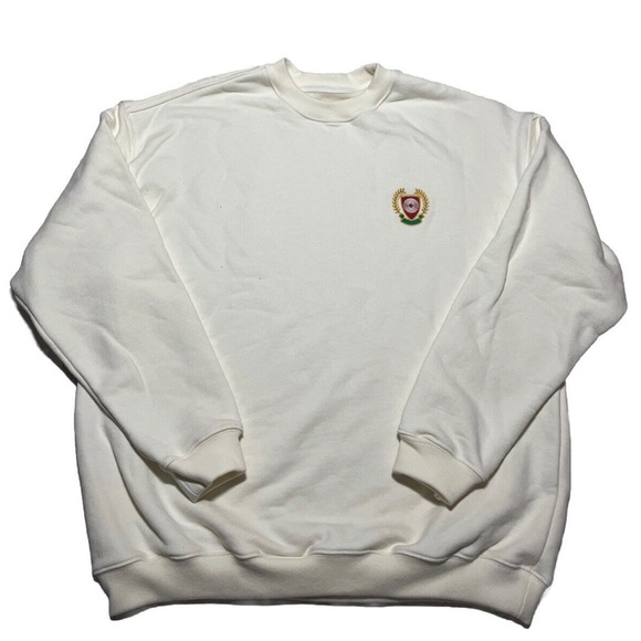 Yeezy Crest Crewneck Calabasas Cream Sweatshirt Size XS - Picture 1 of 6